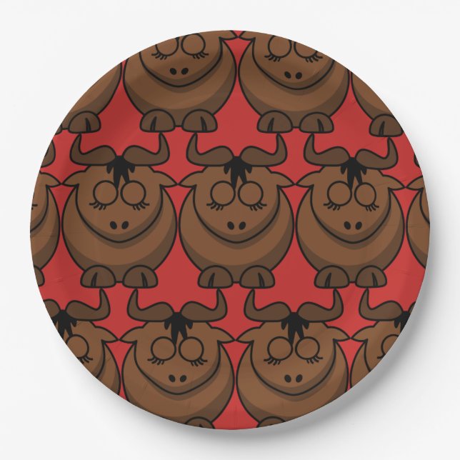 Customize Cute Dog Party Paper Plates (Front)