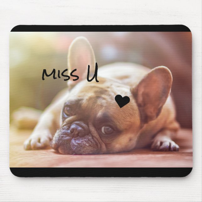 Customize Cute Doggy Mouse Pad (Front)