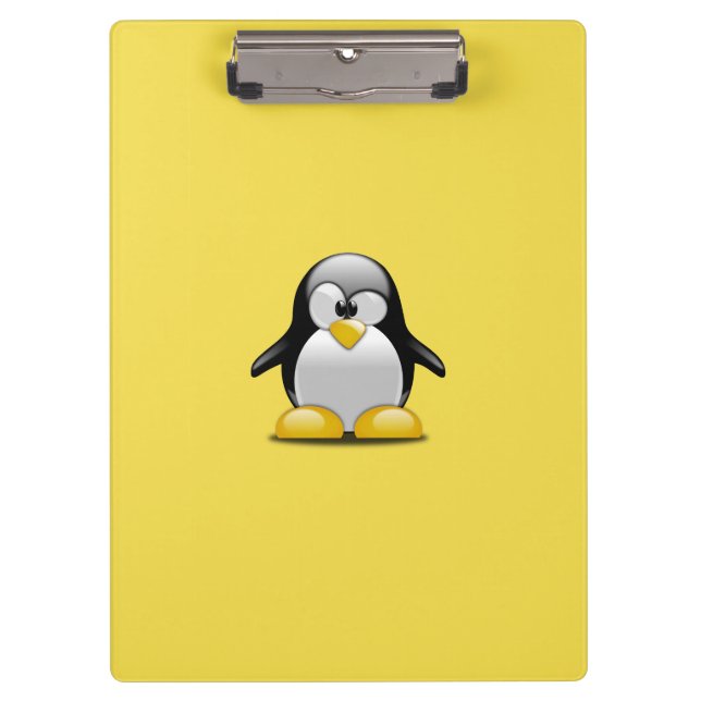 Customize Cute Penguins Clipboard (Front)