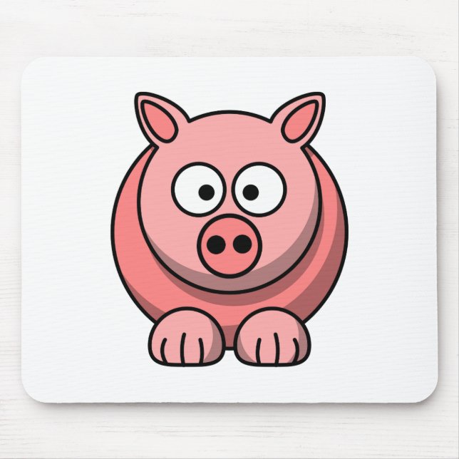 Customize Cute Pig Mousepad for Kids (Front)