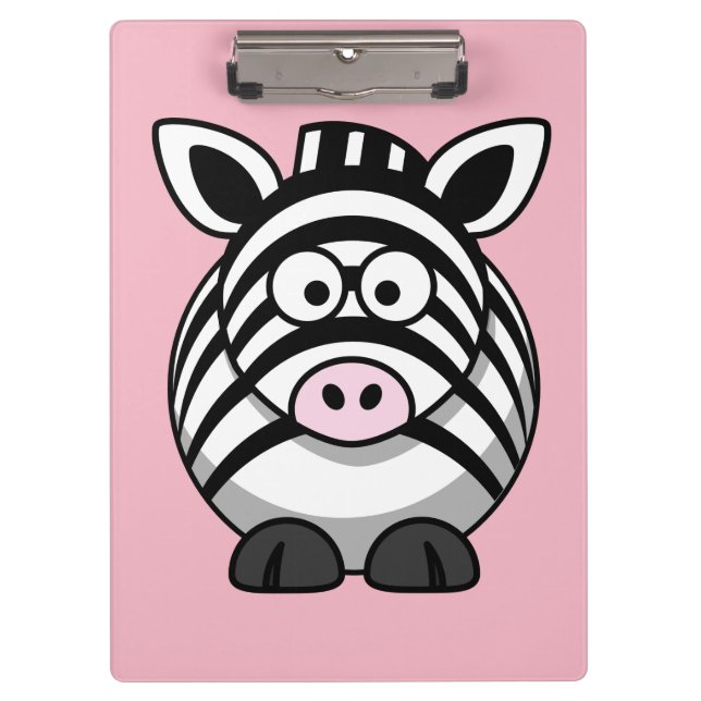 Customize Cute Zebra Clipboard (Front)