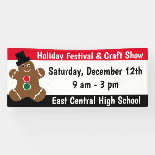 Customize Date Holiday Craft Fairs Banner