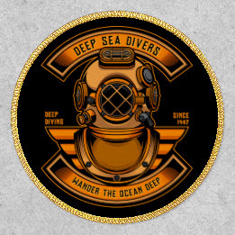 Customize Deep Sea Divers Diving Helmet Gear Sport Patch