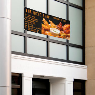 Customize Delicious Chicken Wings Restaurant Large Banner