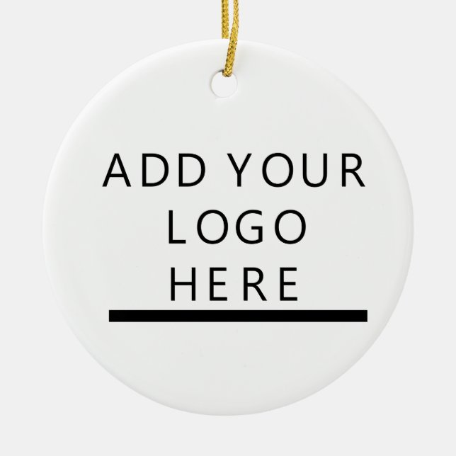 Customize  - Design - Add your logo Ceramic Ornament (Front)