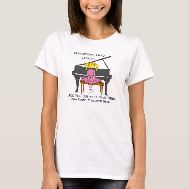 Customize Design For  Piano Teachers  T-shirt (Front)