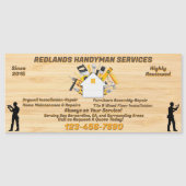 Customize Detailed Handyman Business Advert Magnet (Front)