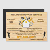 Customize Detailed Handyman Business Magnetic Card (Front/Back)