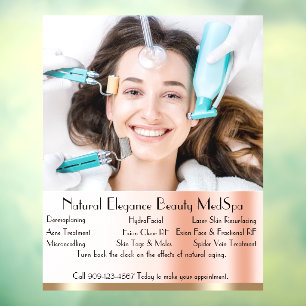 Customize Detailed Med Spa Beauty Treatment Large Window Cling