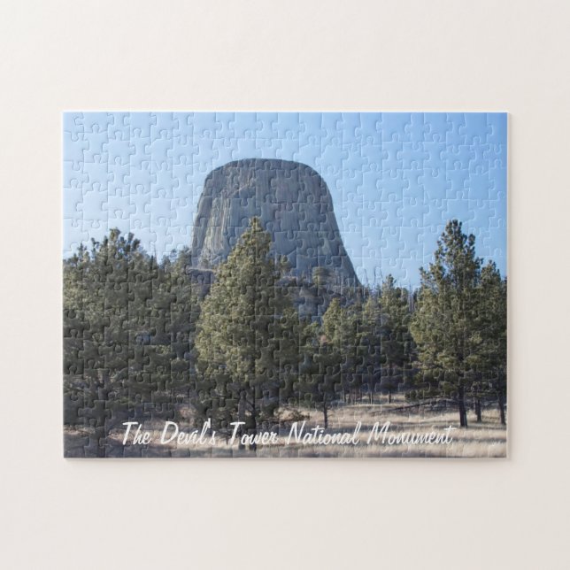 Customize Devil’s Tower National Monument photo Jigsaw Puzzle (Horizontal)