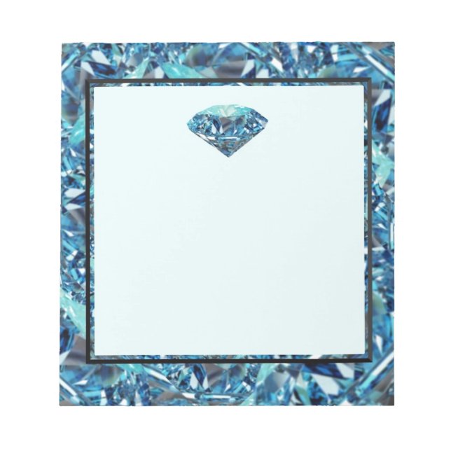 Customize Diamond anniversary themed gifts, party Notepad (Front)