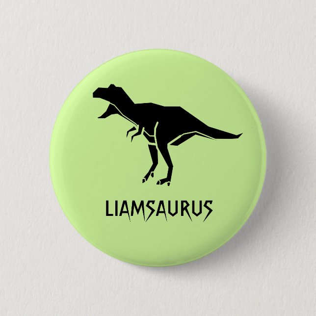 Customize Dinosaur Name Personalize Button (Front)