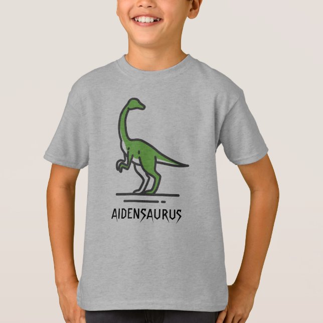 Customize Dinosaur Name Personalize T-Shirt (Front)