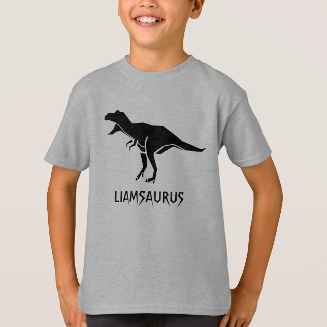 Customize Dinosaur Name Personalize T-Shirt (Front)