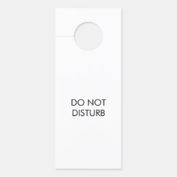 Customize Do not Disturb, Zoom Call, double sided Door Hanger