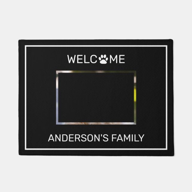 Customize Dog Photo Doormat (Front)