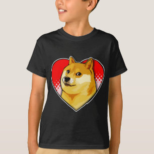 Customize Doge Meme Love Heart T-Shirt