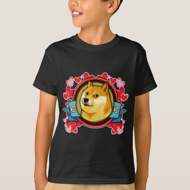 Customize Doge Meme Love With Your Own Text T-Shirt (Front)