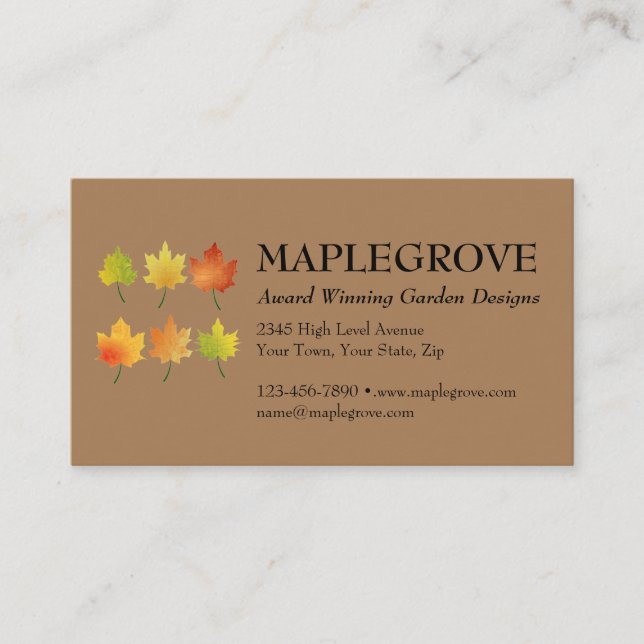 Customize Double-Sided Business Card with Logo (Front)
