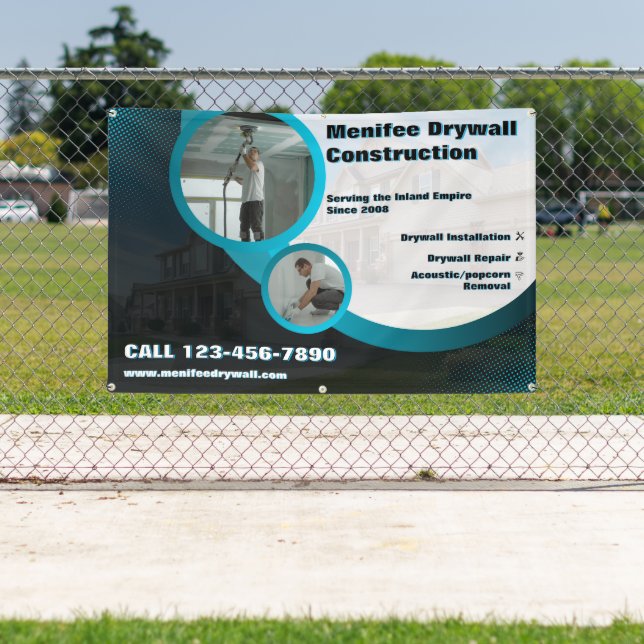 Customize Drywall Installation Contractor Business Banner (Insitu)