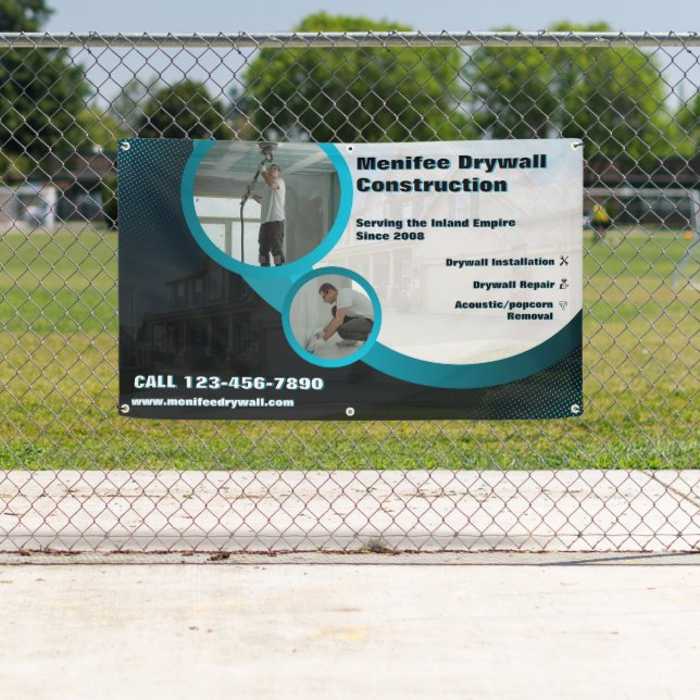 Customize Drywall Installation Contractor Business Banner (Insitu)