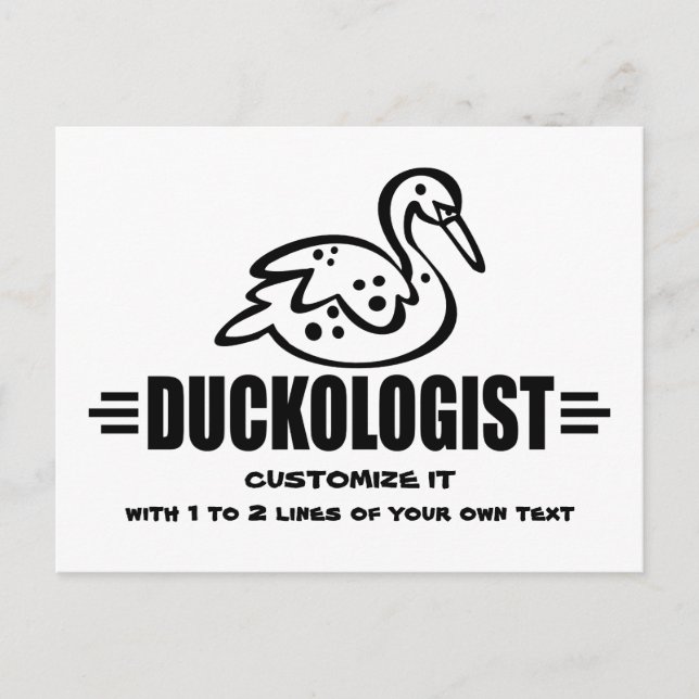 Customize Duck Postcard (Front)