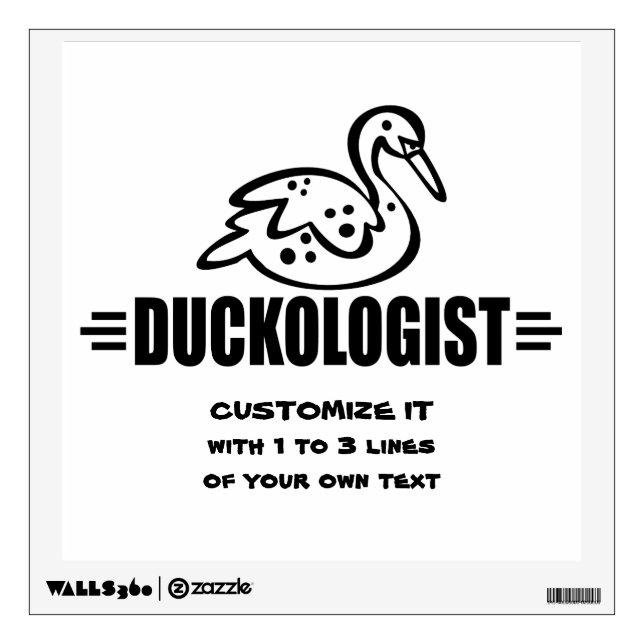 Customize Duck Wall Sticker (Front)