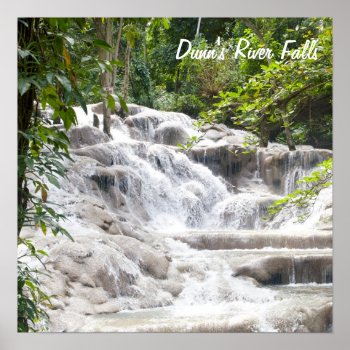 Customize Dunn’s River Falls Photo Poster by Scotts_Barn at Zazzle