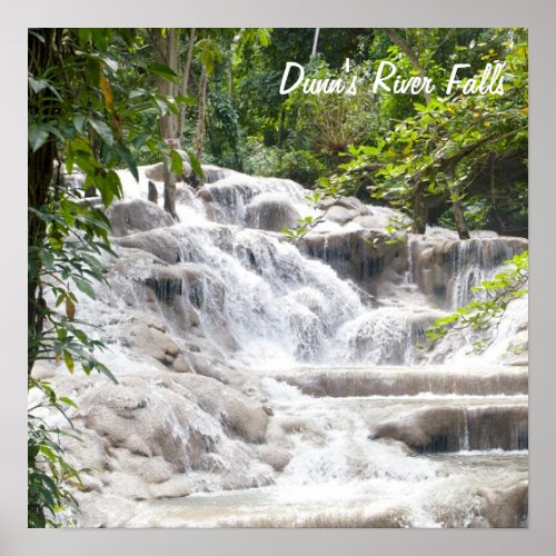 Customize Dunns River Falls photo Poster