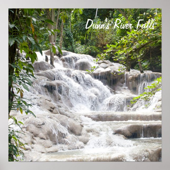Customize Dunn’s River Falls photo Poster (Front)