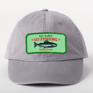 Customize Eat Sleep Go Salmon Fishing Patch