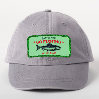 Customize Eat Sleep Go Salmon Fishing Patch