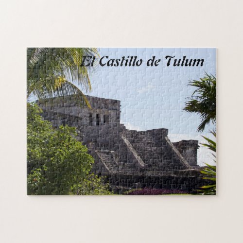 Customize El Castillo de Tulum _ Mayan ruins Jigsaw Puzzle