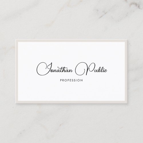 Customize Elegant Typography Minimalist Modern Business Card
