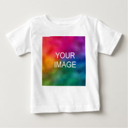Customize Elegant White Color Trendy Template Baby T-Shirt