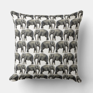 Customize Elephant Throw Pillow