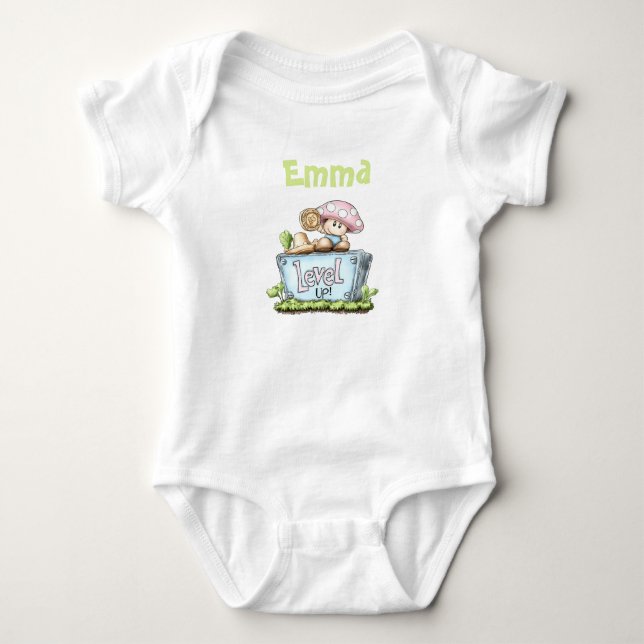 Customize Emma Level Up Baby Bodysuit  (Front)