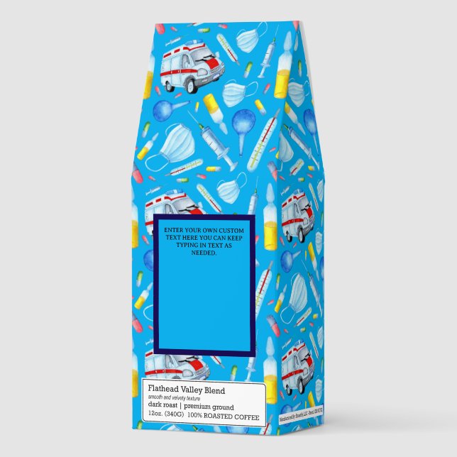 Customize EMT Paramedic Ambulance Driver Gift Roasted Coffee (Front)