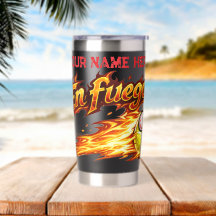 Customize "En fuego" Tennis Ball on fire.
