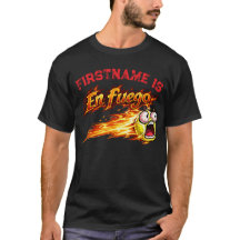 Customize "En fuego" Tennis Ball on fire.