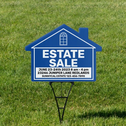 Customize Estate Sale Broker Business Yard Sign