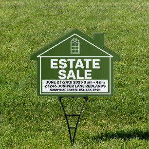 Customize Estate Sale Broker Business Yard Sign