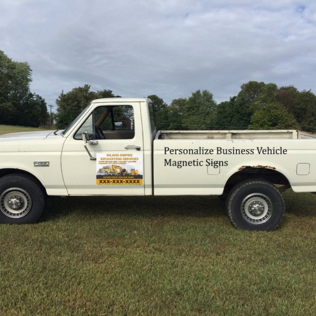 Customize Excavation General Contractor Constructi Car Magnet (Creator Uploaded)