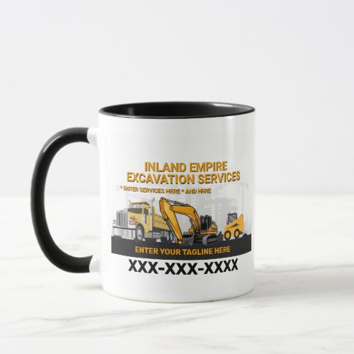 Customize Excavation General Contractor Constructi Mug