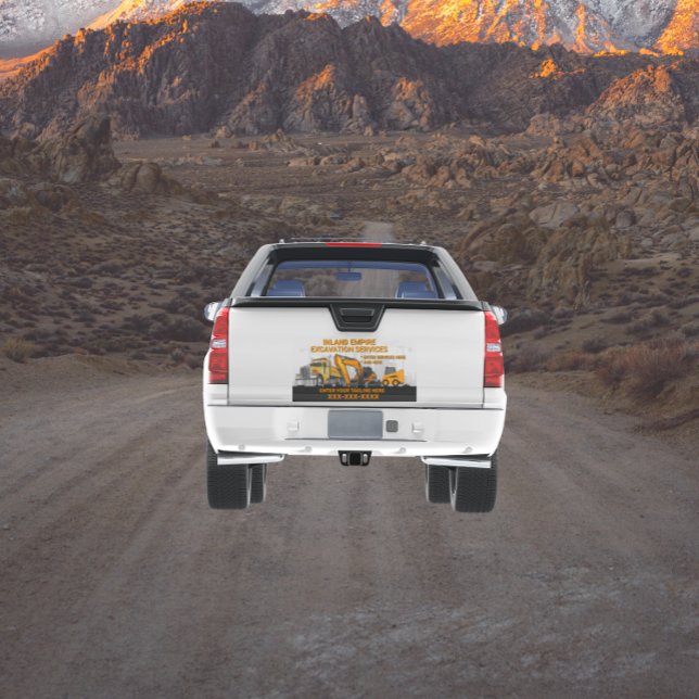Customize Excavation General Contractor Truck Tail Car Magnet (Creator Uploaded)