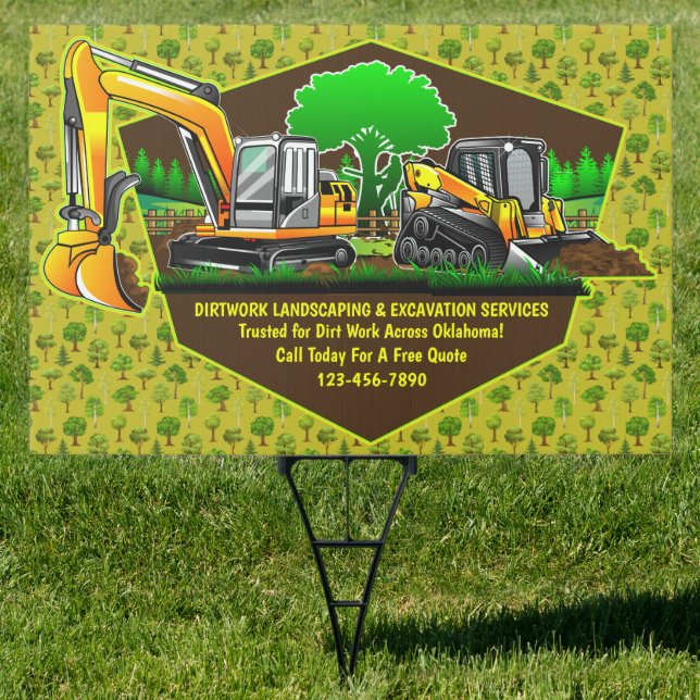 Customize Excavation Landscaping Services Contract Sign (Insitu)