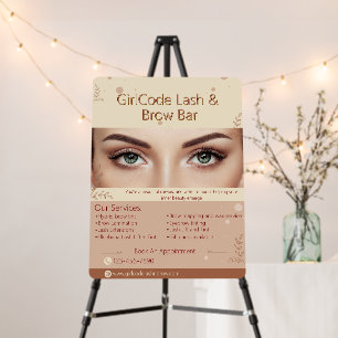 Customize Eyebrow Eyelash Beauty Salon Promotional Foam Board