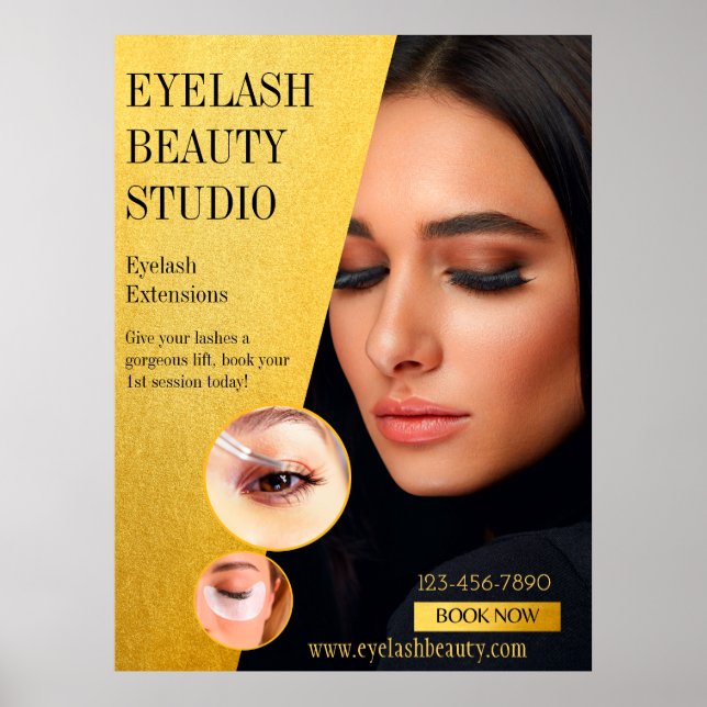 Customize Eyelash Extensions Studio Extra Large  Poster (Front)