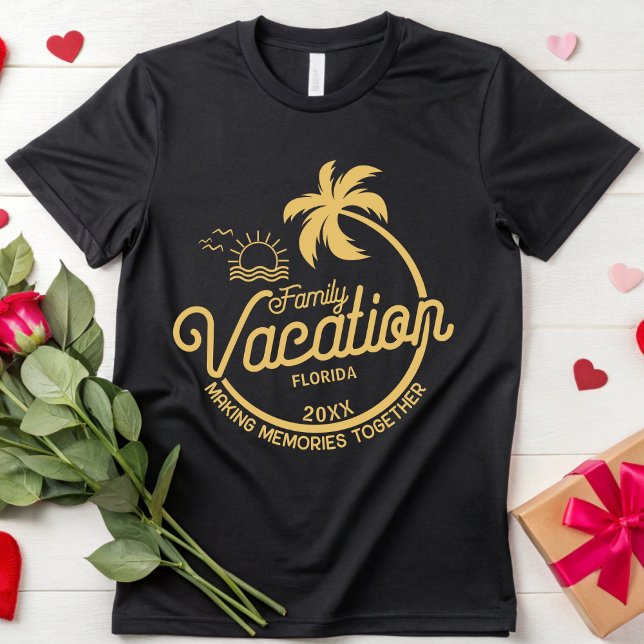 Customize Family Vacation 2025 Family Group Trip T-Shirt (Creator Uploaded)
