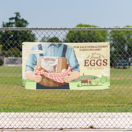 Customize Farm Fresh Organic Eggs For Sale Small Banner